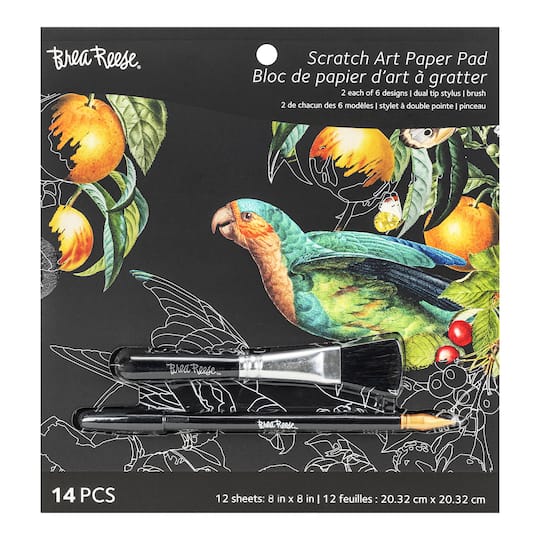 Brea Reese&#x2122; Botanicals Scratch Art Paper Pad